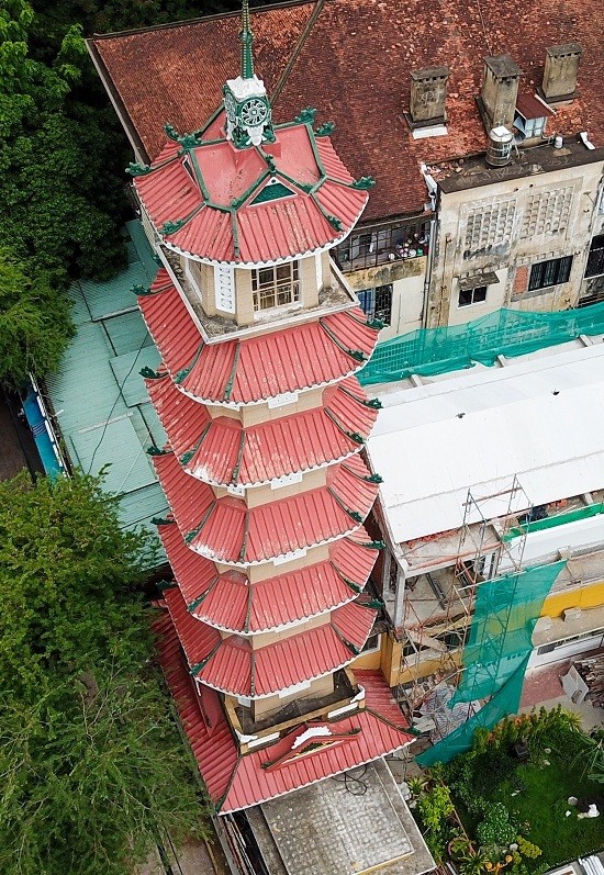 Chùa hơn 50 năm tuổi có tháp chuông cao nhất Sài Gòn ảnh 2 Chùa hơn 50 năm tuổi có tháp chuông cao nhất Sài Gòn ảnh 2