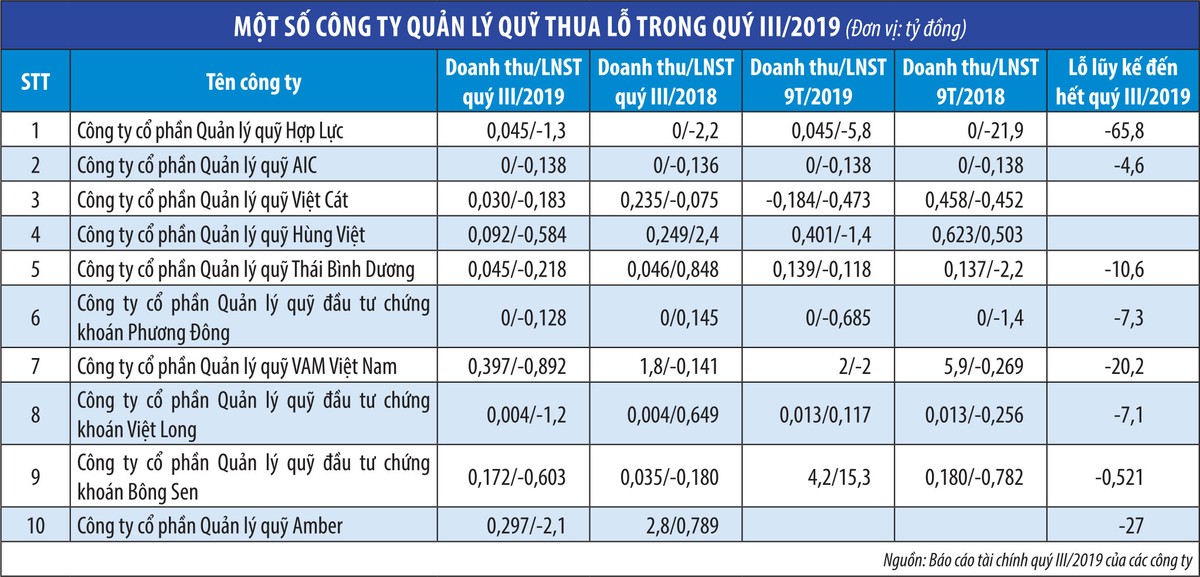 VN-Index tăng, nhiều công ty quản lý quỹ vẫn lỗ ảnh 1