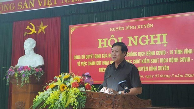 Dịch COVID-19: Chính thức dỡ bỏ cách ly đối với xã Sơn Lôi ảnh 1