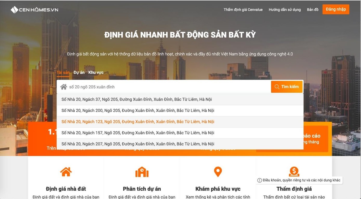 CenHomes ra mắt tính năng định giá online – bước đột phá trong lĩnh vực Web Tổng Nhà Cái 99Kl99 Giải Trí Bậc Nhất ảnh 1