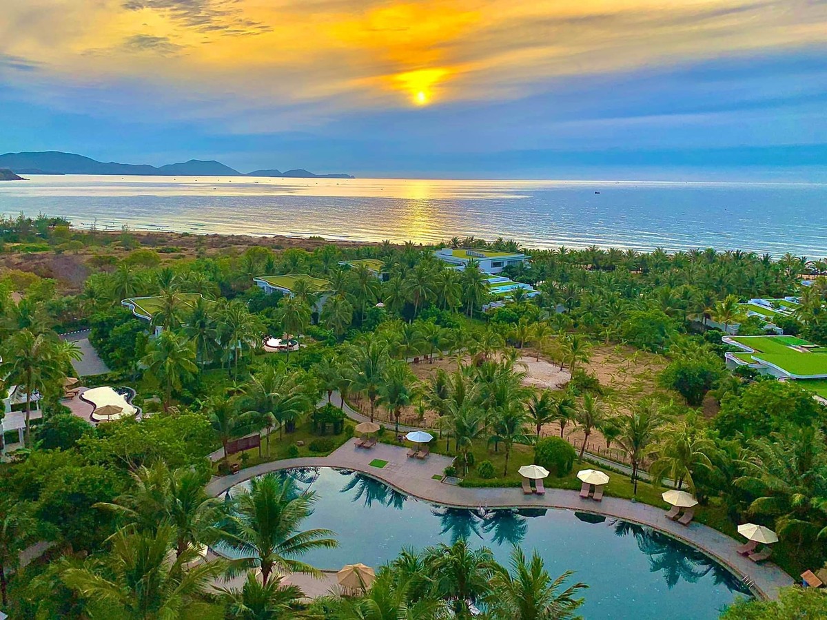 Một góc nhỏ Cam Ranh Riviera Beach Resort &amp; Spa được chụp tuyệt đẹp dưới đôi tay khéo léo của du khách.