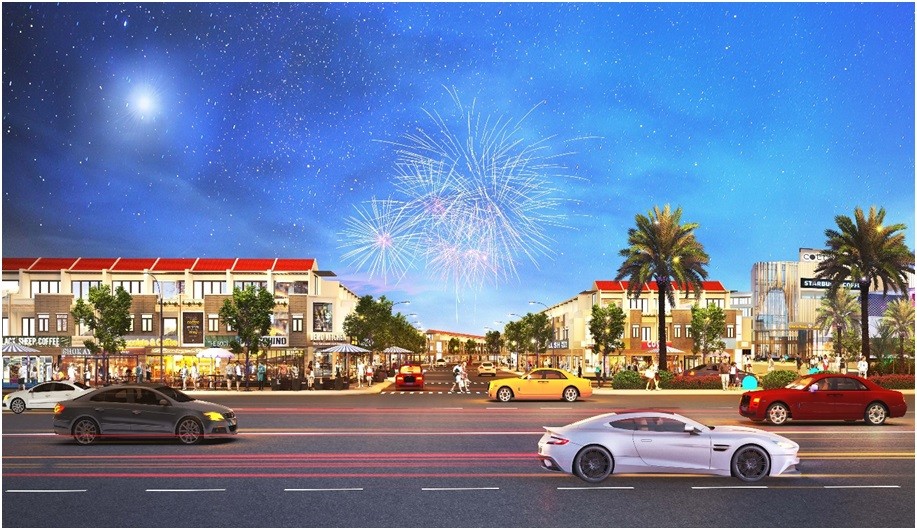 Phối cảnh Phố thương mại Casa Mall – dự án giàu tiềm năng tại trung tâm thành phố Thuận An.