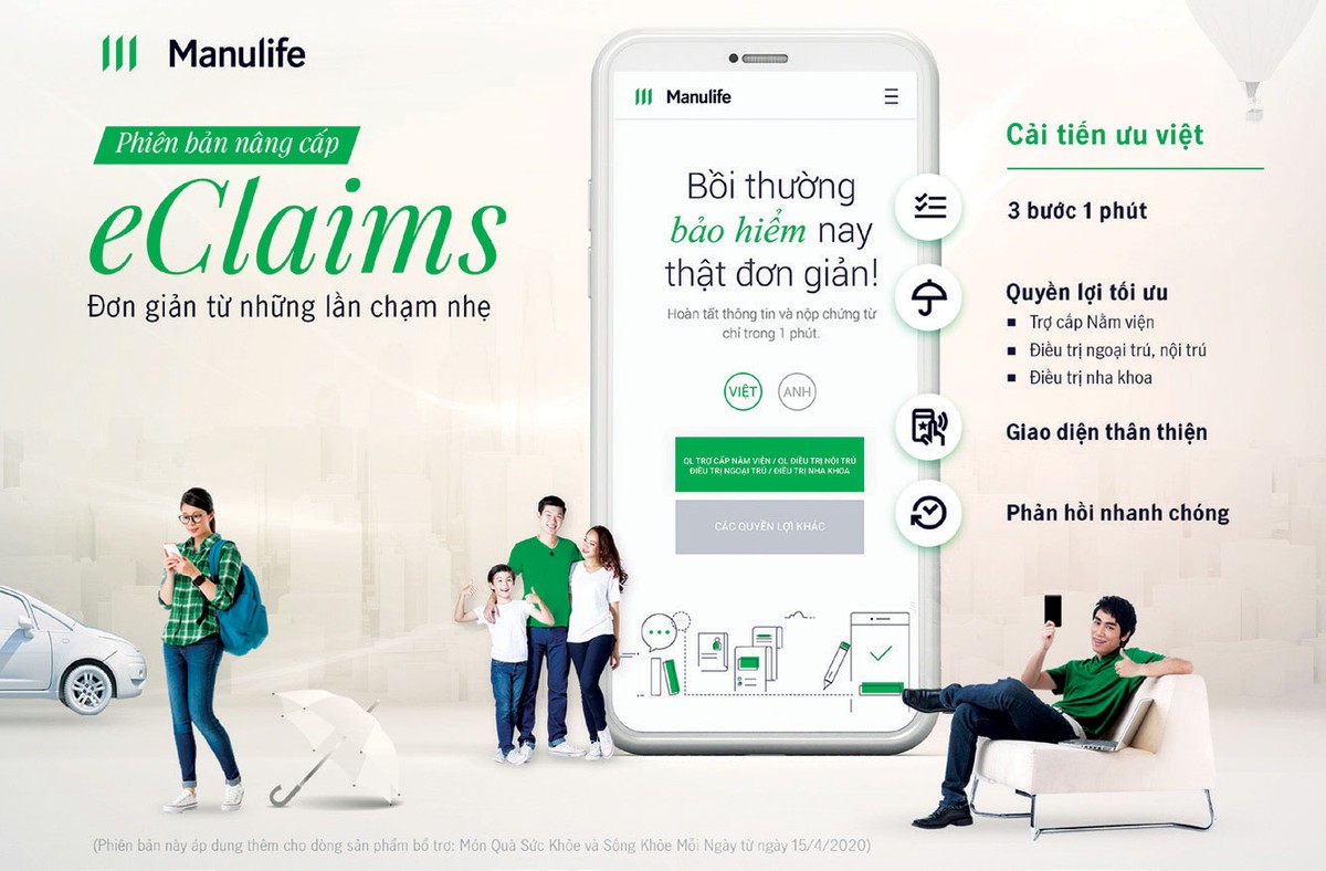 eClaims - giải pháp yêu cầu quyền lợi Kl99kl phiên bản hoạt động đầu tiên tại thị trường Việt Nam.