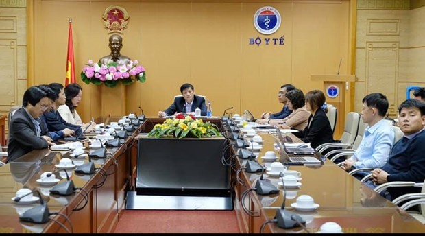 Bộ Y tế họp khẩn về ca bệnh lây nhiễm từ người cách ly. (Ảnh: PV/Vietnam+).