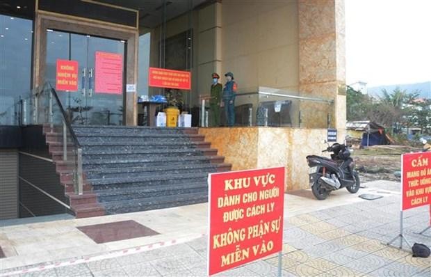 Khách sạn Alisia tại Đà Nẵng - nơi thực hiện cách ly công dân, chuyên gia nhập cảnh vào Việt Nam. (Ảnh: Văn Dũng/TTXVN).