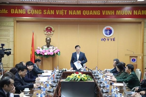 Bộ trưởng Bộ Y tế Nguyễn Thanh Long phát biểu tại hội nghị. (Ảnh: PV/Vietnam+).