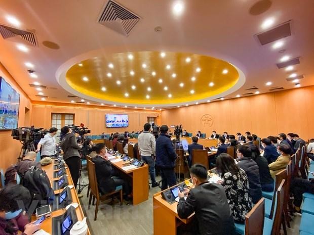 Quang cảnh buổi họp. (Nguồn Hà Nội). Quang cảnh buổi họp. (Nguồn Hà Nội).