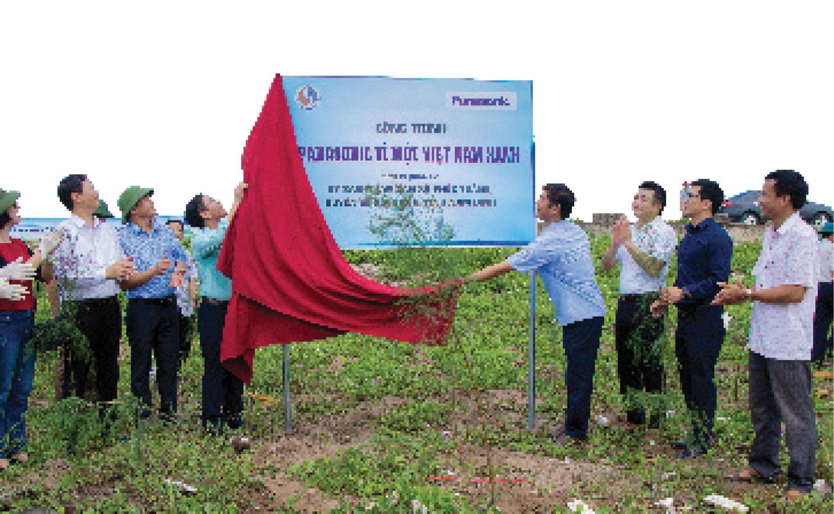 Chương trình “Panasonic vì một Việt Nam xanh” năm 2020 tại Nam Định.