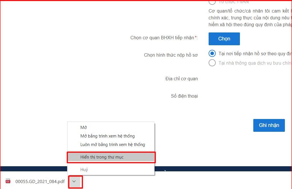 Màn hình mở file mẫu đăng ký 01.
