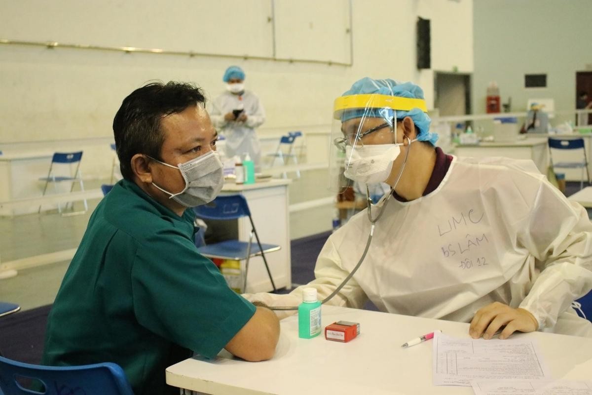 Chiến dịch tiêm vaccine cơ bản hoàn tất. Ảnh: Bệnh viện Đại học Y Dược TP.HCM.