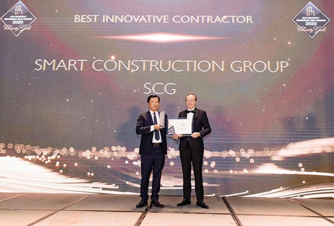 Vượt qua nhiều tên tuổi trong ngành, SCG được vinh danh là Nhà thầu xây dựng đột phá nhất Đông Nam Á 2020.