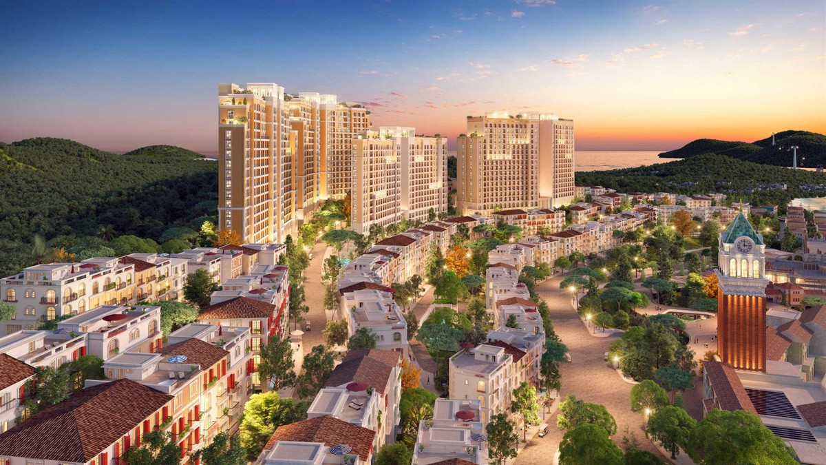 Phối cảnh khu phức hợp Sun Grand City Hillside Residence.