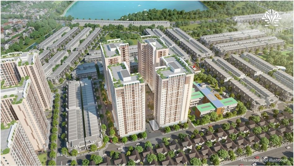Phối cảnh dự án Chung cư nhà ở Trang Chủ KL99Com Số 1 Link Đăng Ký KL999 tại lô B4-1 thuộc dự án Khu đô thị Xanh Bàu Tràm Lakeside.