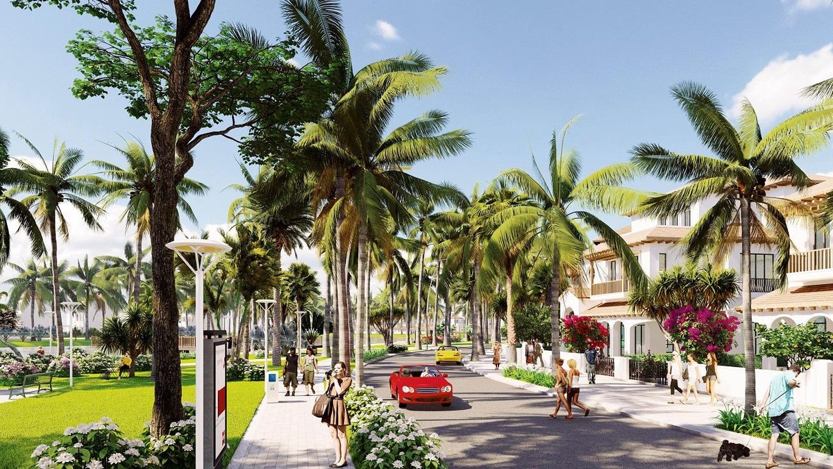 Sun Riverside Village góp phần hoàn thiện hệ sinh thái du lịch - thương mại - nghỉ dưỡng - lưu trú sầm uất bậc nhất xứ Thanh. Ảnh phối cảnh minh họa.