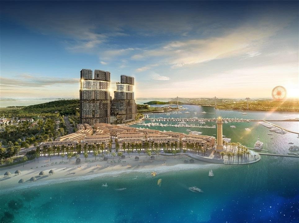 Tòa tháp đôi Sun Marina với dòng căn hộ The Platinum tại tầng 33-41.