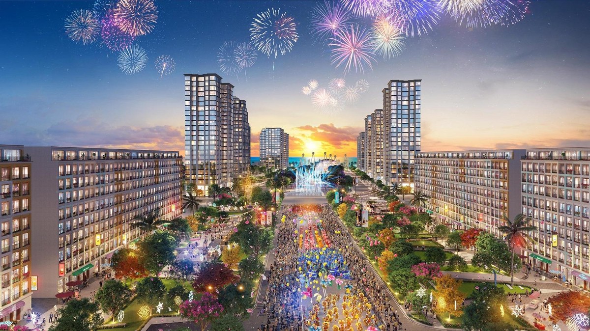 Trục đại lộ trung tâm tại Sun Grand Boulevard sẽ là tâm điểm Kl992 VIP Trang Chủ 2026 du lịch giải trí mới tại Sầm Sơn