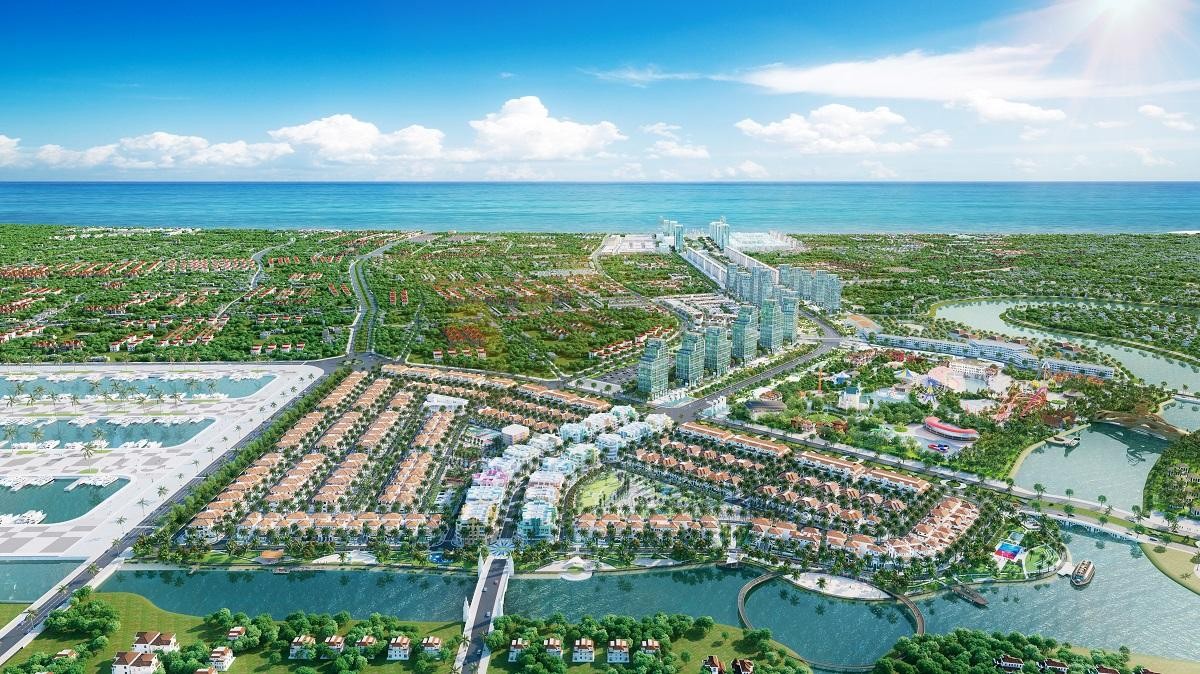 Các dự án BĐS ven sông tại Sầm Sơn có nhiều tiềm năng sinh lời. Ảnh phối cảnh minh họa Sun Riverside Village,