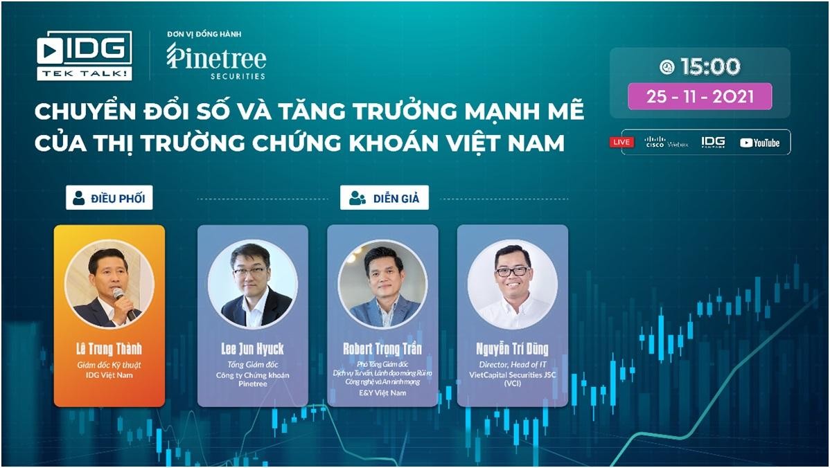 Hội thảo trực tuyến về “Chuyển đổi số và tăng trưởng mạnh mẽ của thị trường 99Kl99 link đăng nhập VN” do IDG tổ chức.