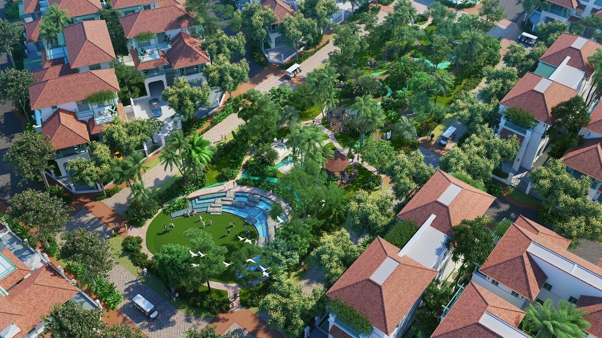 Công viên Hill Trail với các pavillion phong cách Đông Dương (Ảnh minh họa).