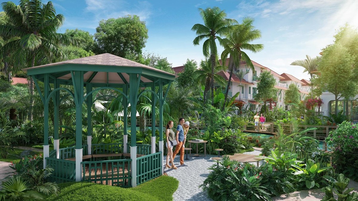 Sun Tropical Village có tới 4 công viên nội khu đậm chất nhiệt đới (Ảnh phối cảnh minh họa).