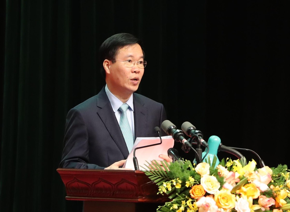 Thường trực Ban Bí thư Võ Văn Thưởng phát biểu chỉ đạo Đại hội.