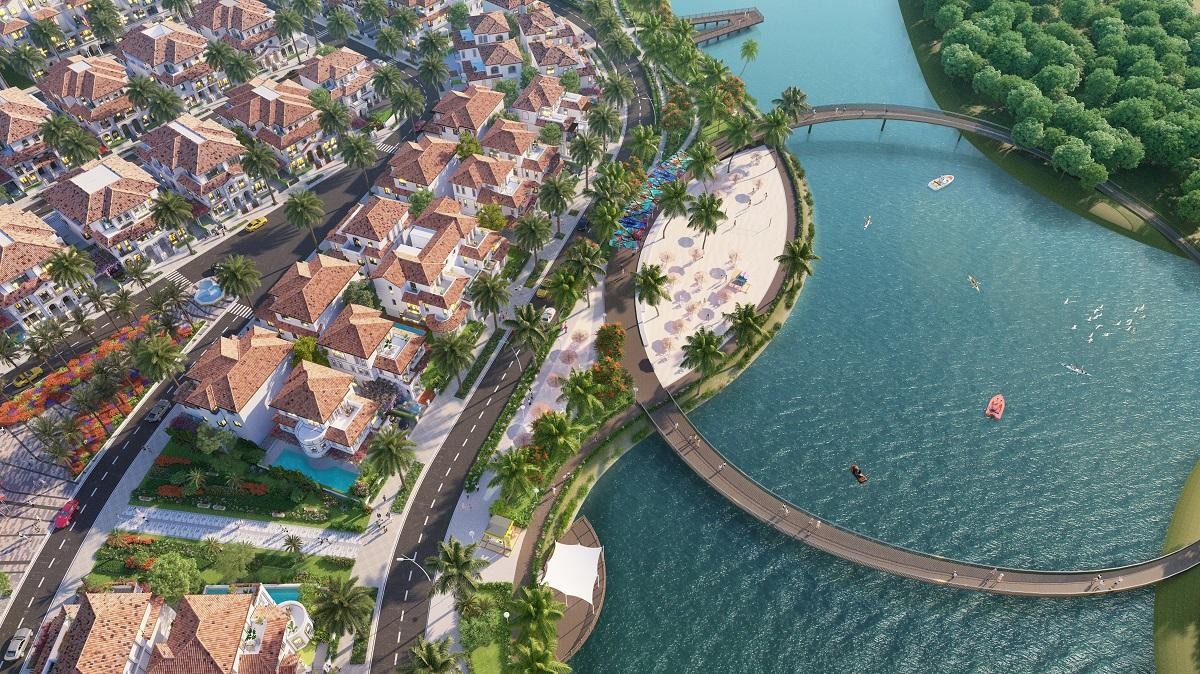Sun Riverside Village hưởng lợi từ sức nóng của hệ sinh thái Sun Group tại Sầm Sơn. Ảnh phối cảnh minh họa.