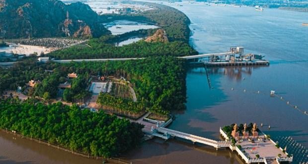Toàn cảnh Khu Di tích Bạch Đằng Giang. (Nguồn: bachdanggiang.vn).