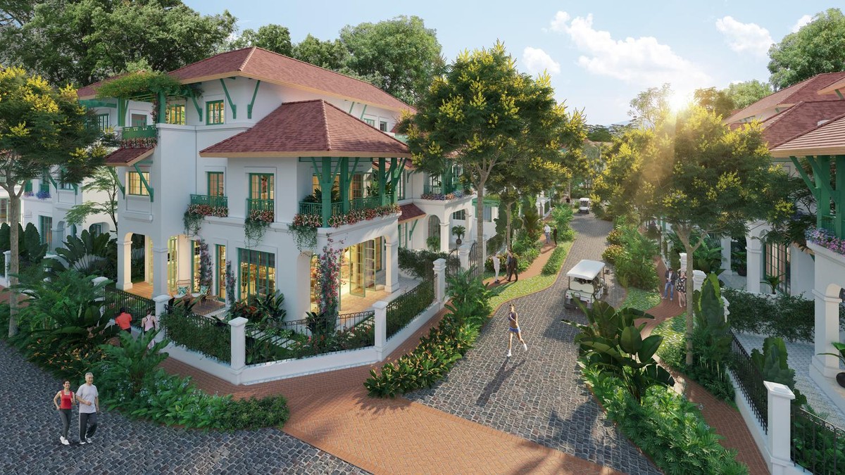 Tropical Valley - hình mẫu đắt giá của BĐS wellness. Ảnh phối cảnh minh họa: Sun Property.