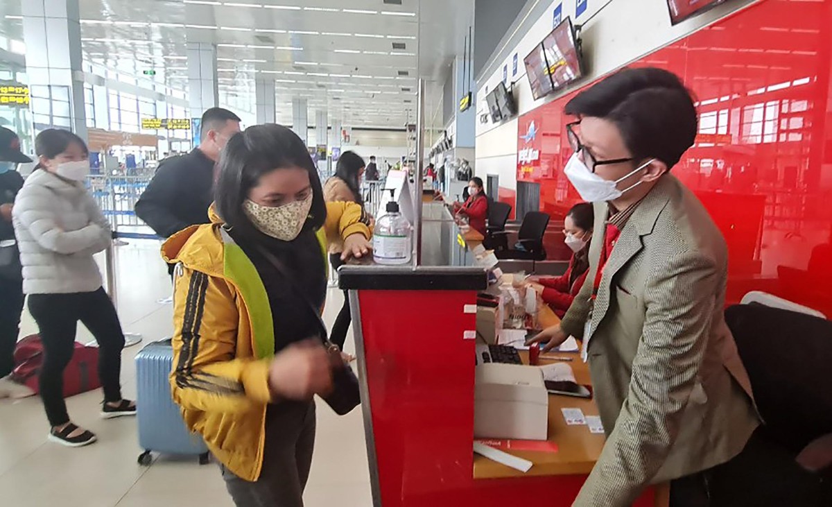 Từ đầu năm đến nay, lượng hành khách đi máy bay ngày càng tăng cao (ảnh: Đức Minh).