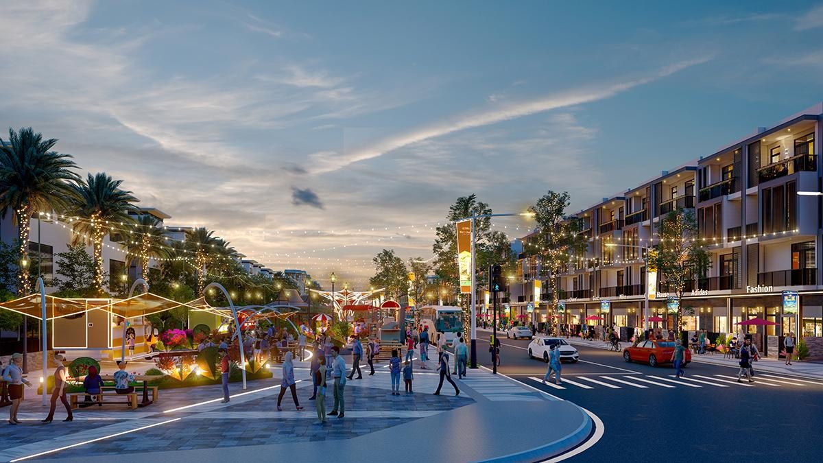 Phố ẩm thực tại đại đô thị T&amp;T City Millennia.