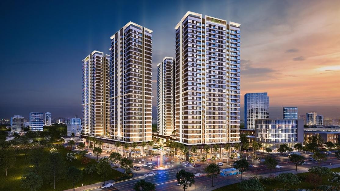 Vị trí và thiết kế chất Nhật ấn tượng của Akari City trên đại lộ Võ Văn Kiệt, cách trung tâm quận 1 chỉ 15 phút di chuyển.