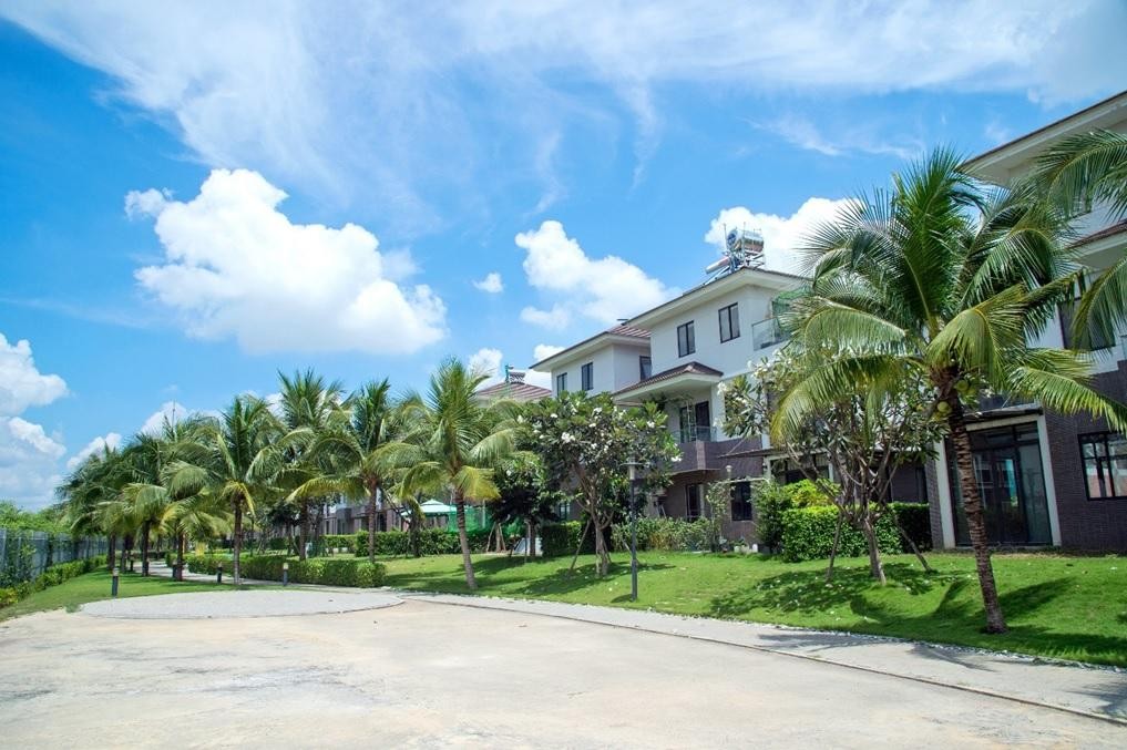 Một góc khu biệt thự Valora Island thuộc Mizuki Park được nhiều “đại gia” sở hữu.