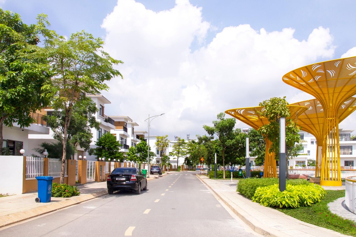 Khu nhà phố, biệt thự tại dự án.