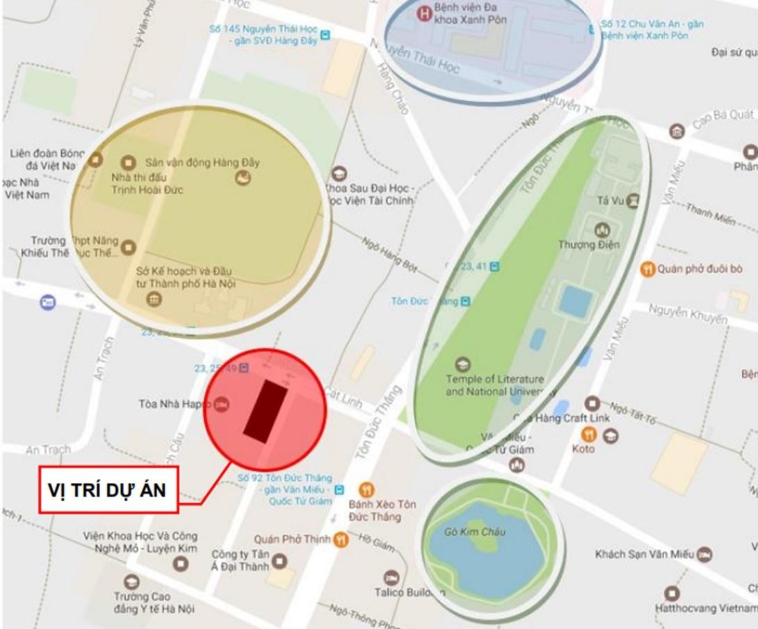 Vị trí đắc địa của Dự án 11a Cát Linh.