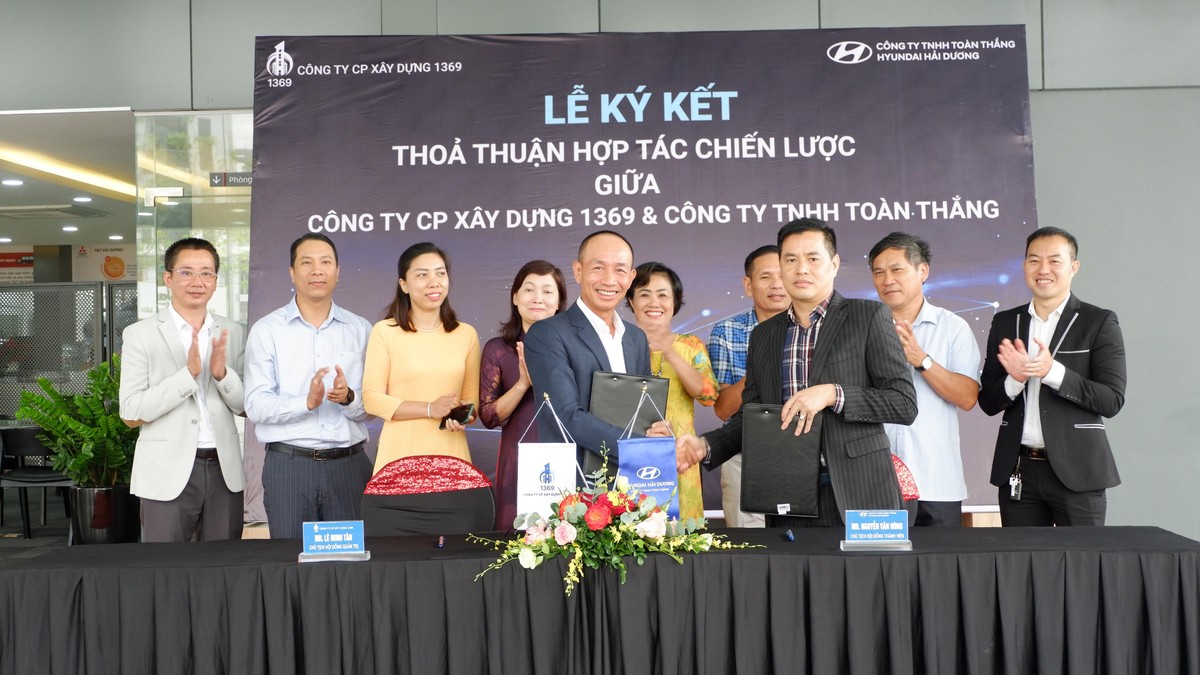 Lễ ký kết hợp tác chiến lược với Hyundai Hải Dương.