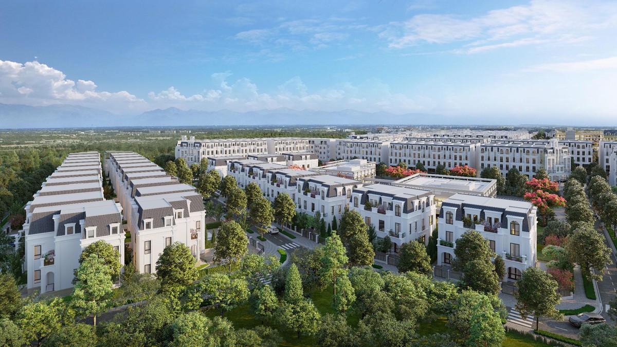 Thảo Viên Villas được bao bọc bởi hàng cây xanh tạo cảm giác thư thái như được hòa mình vào thiên nhiên tươi mát.
