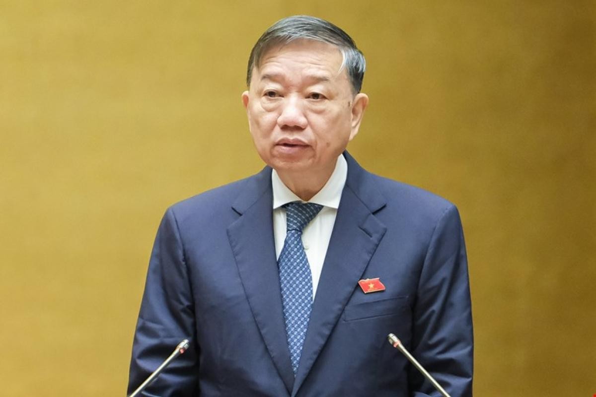 Bộ trưởng Tô Lâm sẽ trả lời chất vấn về nhóm vấn đề thuộc lĩnh vực trách nhiệm của Bộ Công an. Ảnh: Quốc hội.