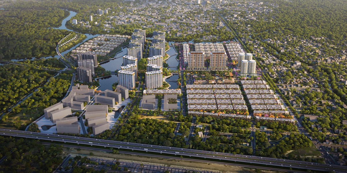 Phối cảnh đại đô thị The Global City – trung tâm mới của TP.HCM.