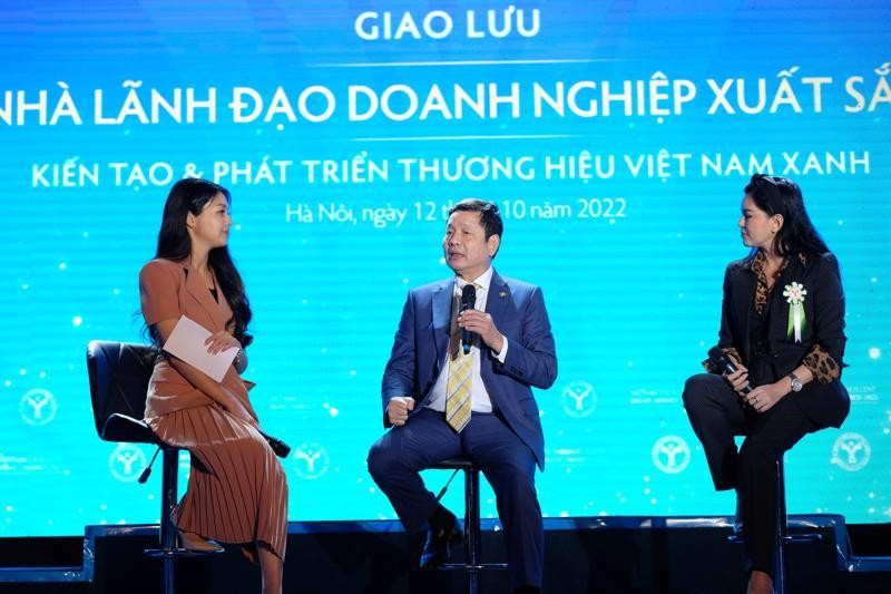 Các diễn giả tham gia giao lưu với chủ đề Khát vọng Kiến tạo và Phát triển Thương hiệu Việt Nam Xanh trong khuôn khổ sự kiện công bố và Vinh danh Thương hiệu mạnh Việt Nam 2022. Các diễn giả tham gia giao lưu với chủ đề Khát vọng Kiến tạo và Phát triển Thương hiệu Việt Nam Xanh trong khuôn khổ sự kiện công bố và Vinh danh Thương hiệu mạnh Việt Nam 2022.