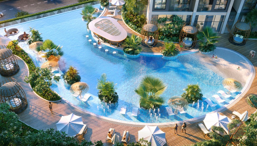 Được thiết kế theo phong cách Home Resort, Hoang Huy Commerce là thiên đường nghỉ dưỡng đẳng cấp 5 sao ngay tại nhà, với hơn 50 tiện ích nội khu.