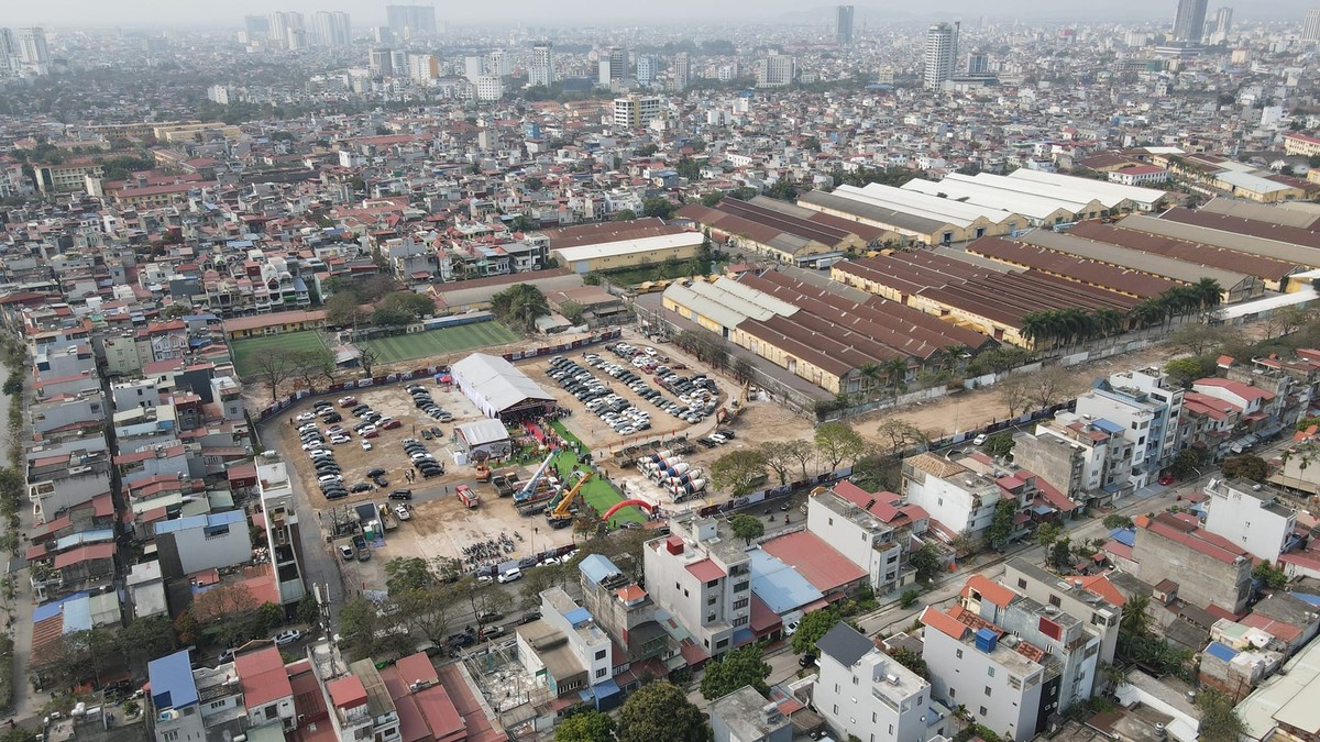 Toàn cảnh khu vực xây dựng Dự án.