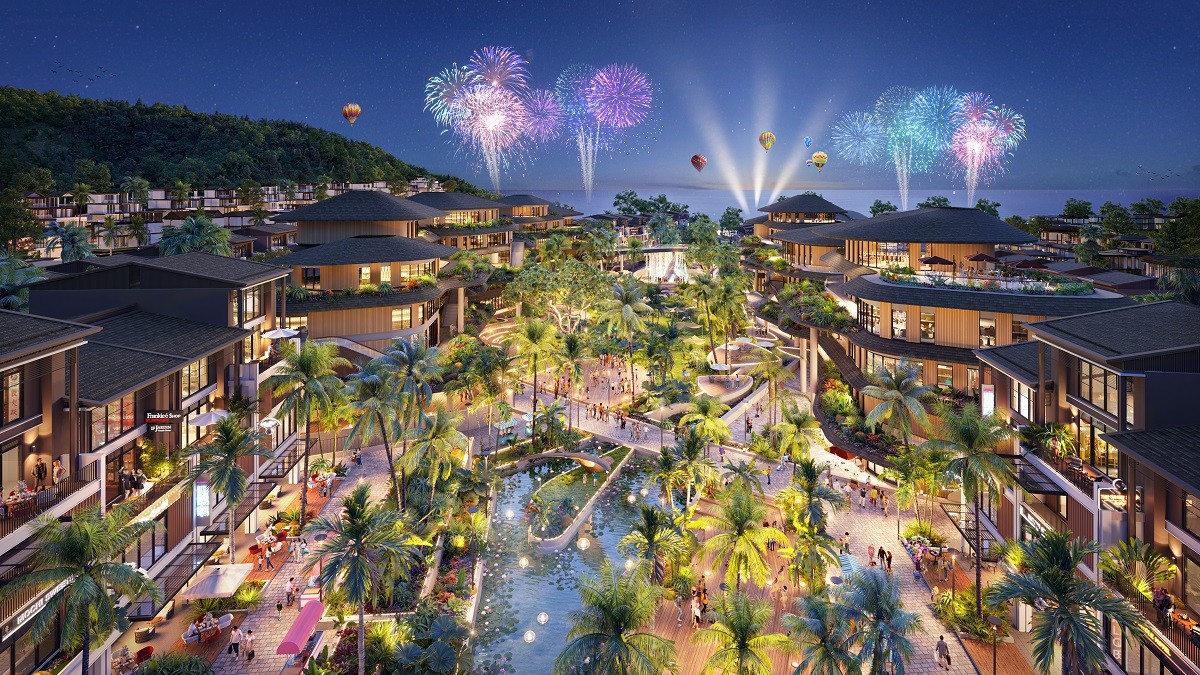 Phối cảnh minh họa tổng thể Sunrise Park Villa.