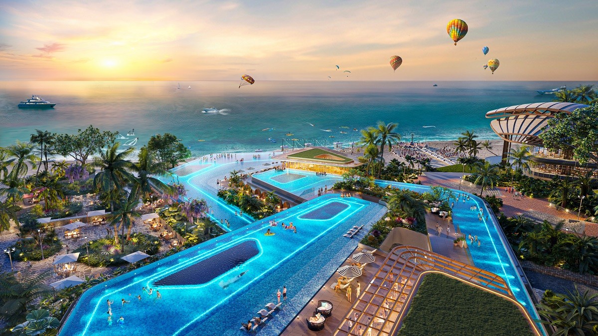 Vùng đất Makaio sẽ là món quà Sun Group dành tặng đảo Ngọc. Ảnh phối cảnh minh họa Sun Property.