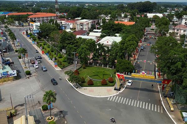 Một góc Thành phố Tân Uyên, tỉnh Bình Dương.