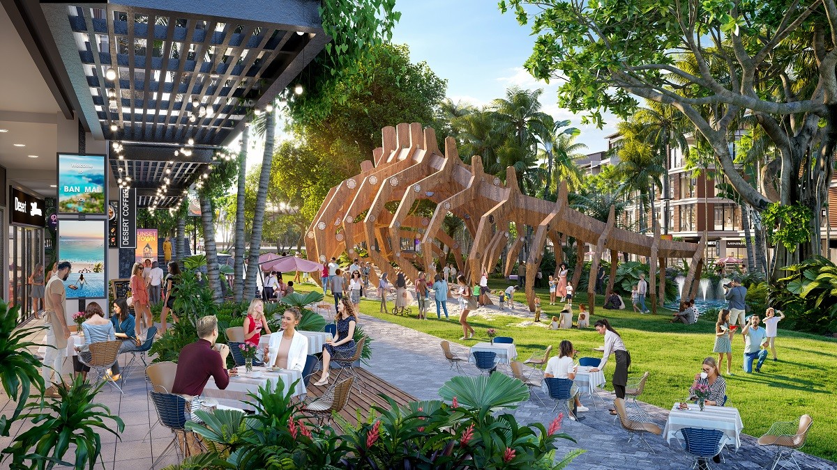 Tại Makaio Park, lần đầu tiên loại hình Web Tổng Nhà Cái 99Kl99 Giải Trí Bậc Nhất công viên Park house sẽ được giới thiệu. Ảnh phối cảnh minh họa Sun Property.