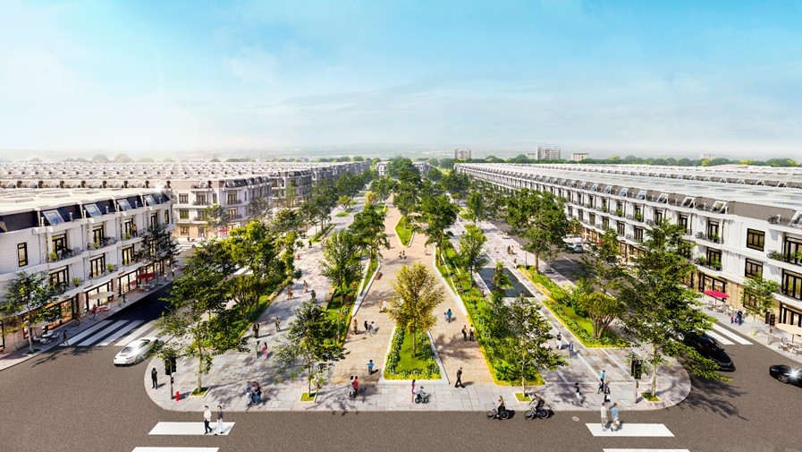 Khu công viên trung tâm Orianna Park tích hợp nhiều chức năng đẳng cấp.