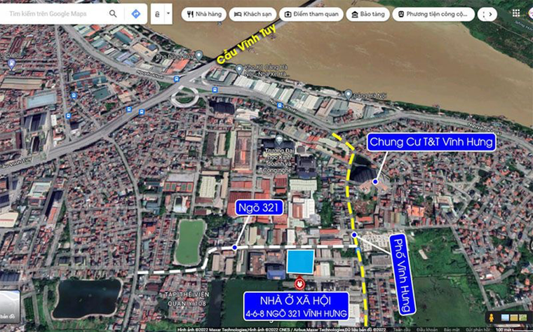 Vị trí Dự án Nhà ở Trang Chủ KL99Com Số 1 Link Đăng Ký KL999 cao tầng Vĩnh Hưng.
