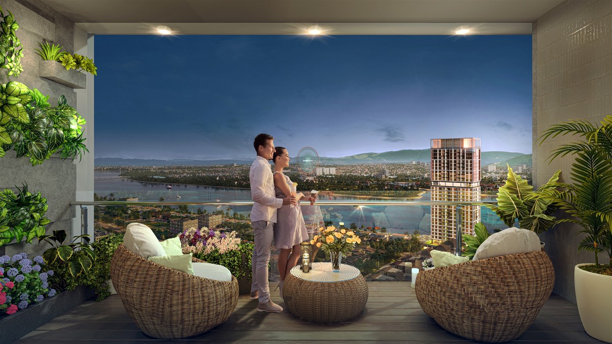 Đà Nẵng hướng tới là thành phố biển đáng sống đẳng cấp khu vực châu Á. Ảnh phối cảnh minh họa Sun Group.