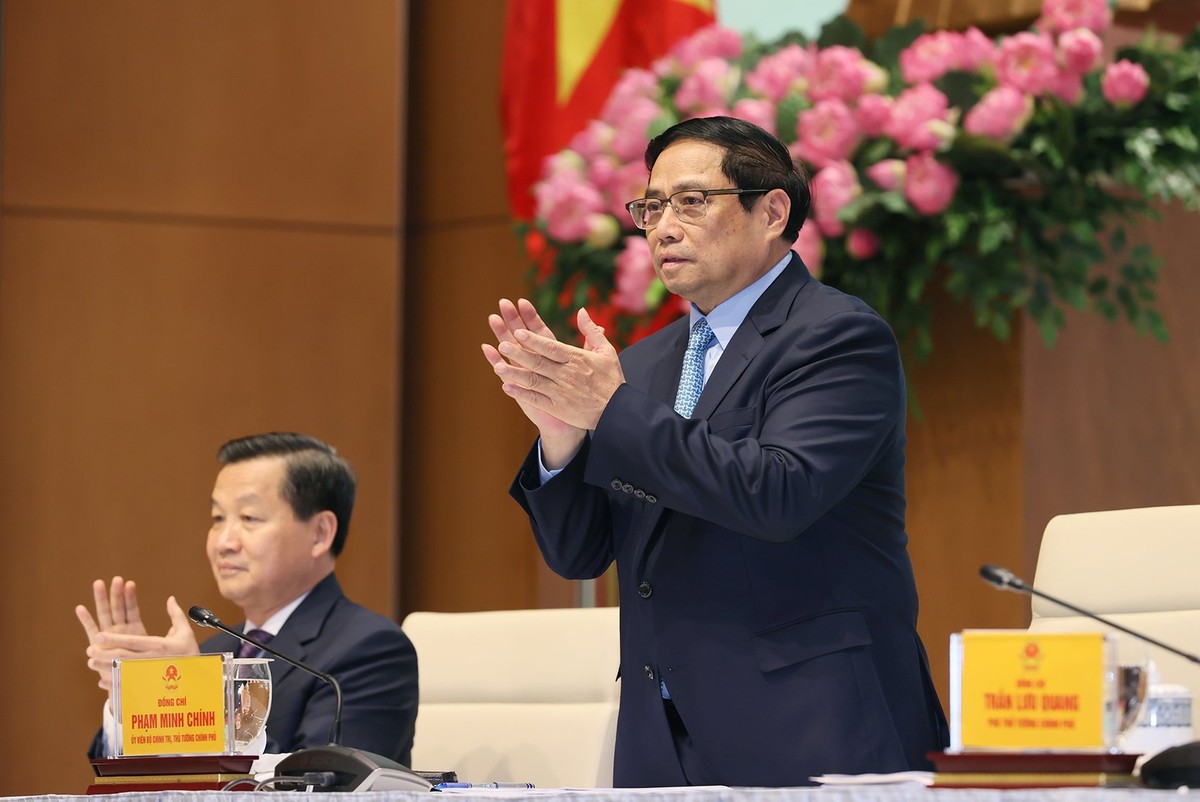 Thủ tướng Phạm Minh Chính: Doanh nhân là lực lượng chủ lực, tiên phong góp phần nâng cao vị thế Việt Nam.