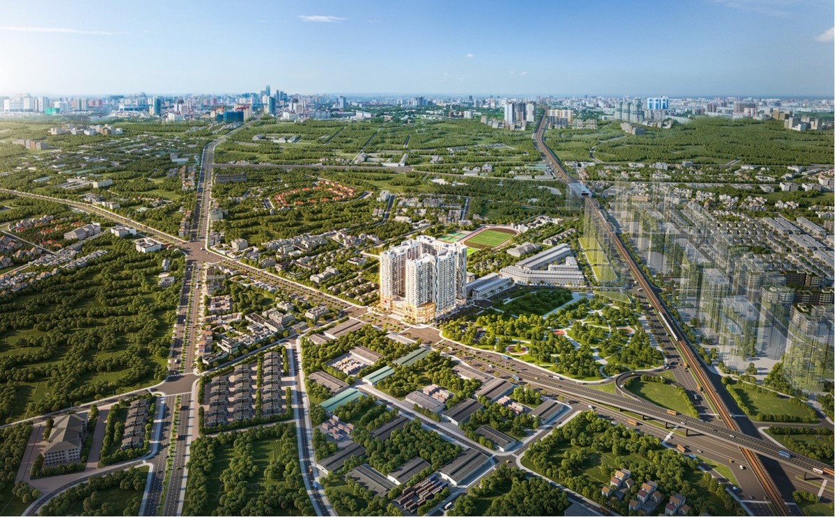 Nhiều dự án được hưởng lợi khi vành đai 3,5 (đoạn từ Km0+000 - Km0+600) đoạn huyện Hoài Đức được khởi công và hoàn thành trong tương lai (Ảnh: WTO).